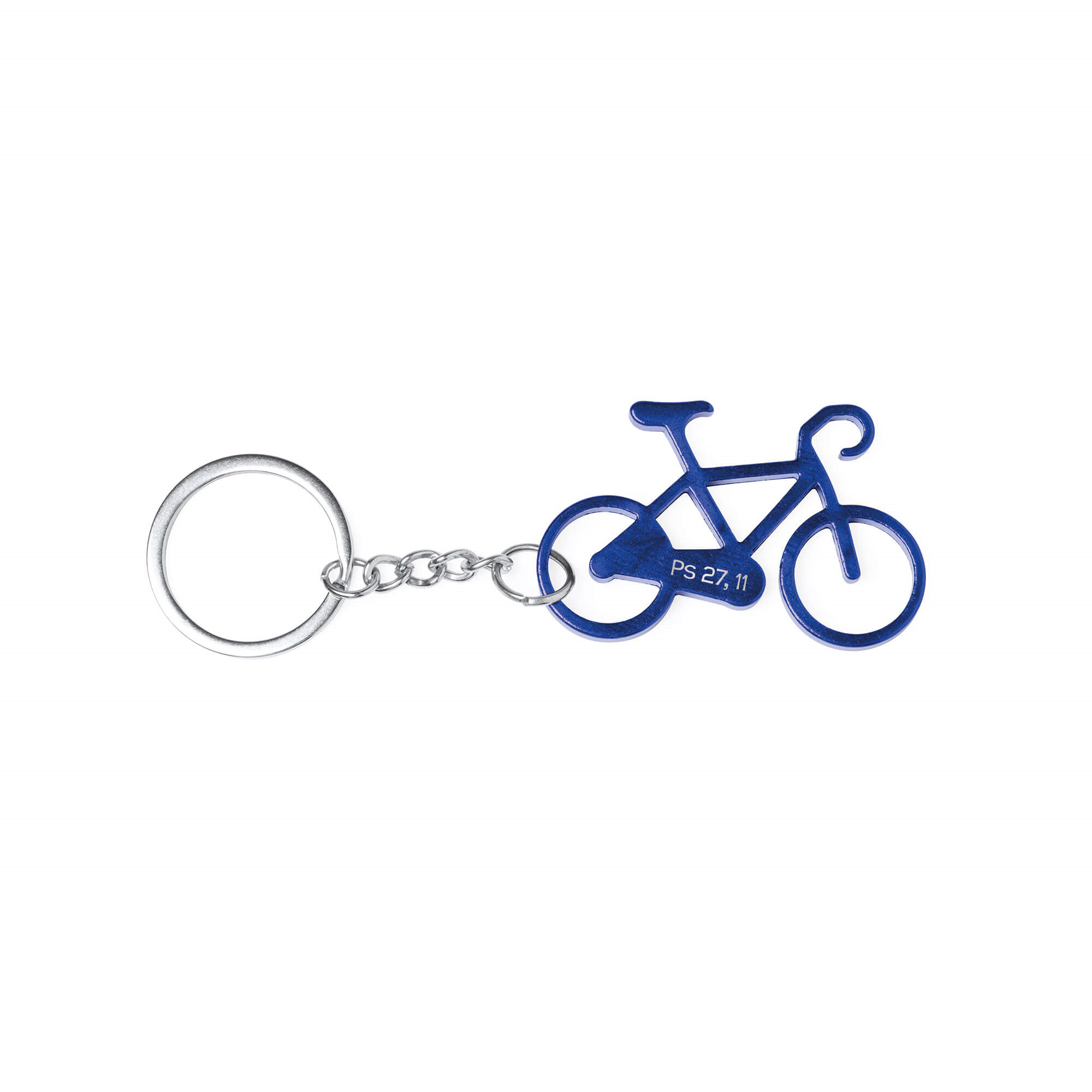 Schlüsselanhänger 'Fahrrad' blau