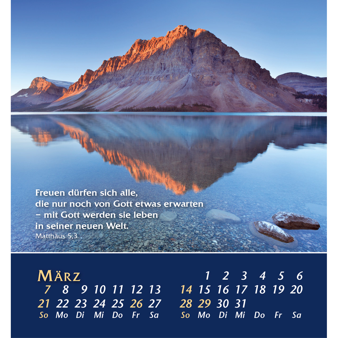Aus der Stille leben 2027 - Aufstellkalender