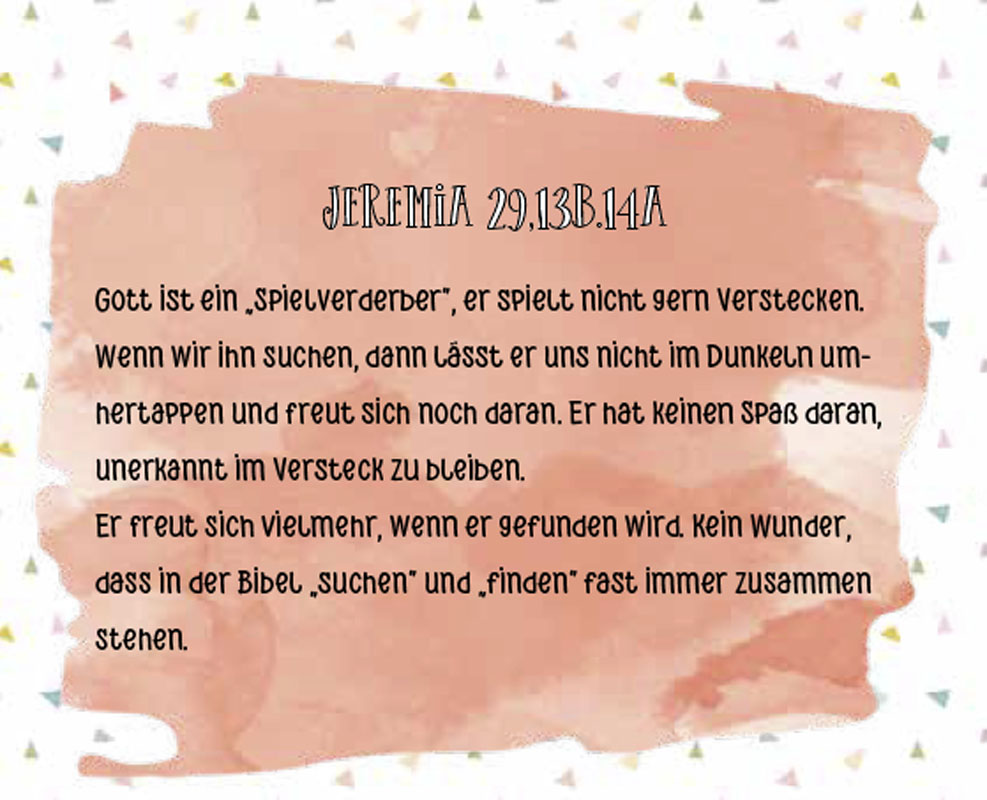 Bibelverse kennen und können