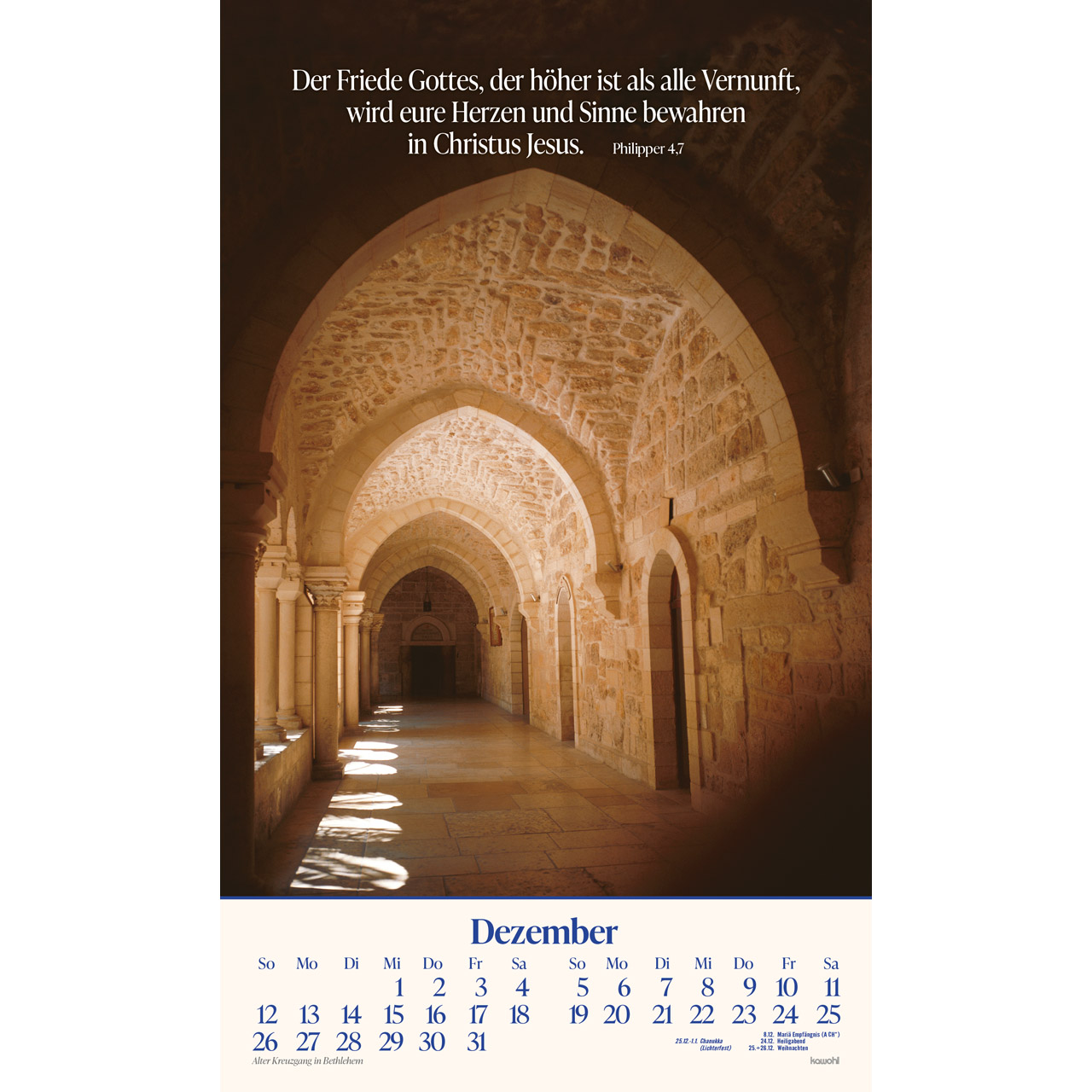 Das Heilige Land 2027 - Wandkalender