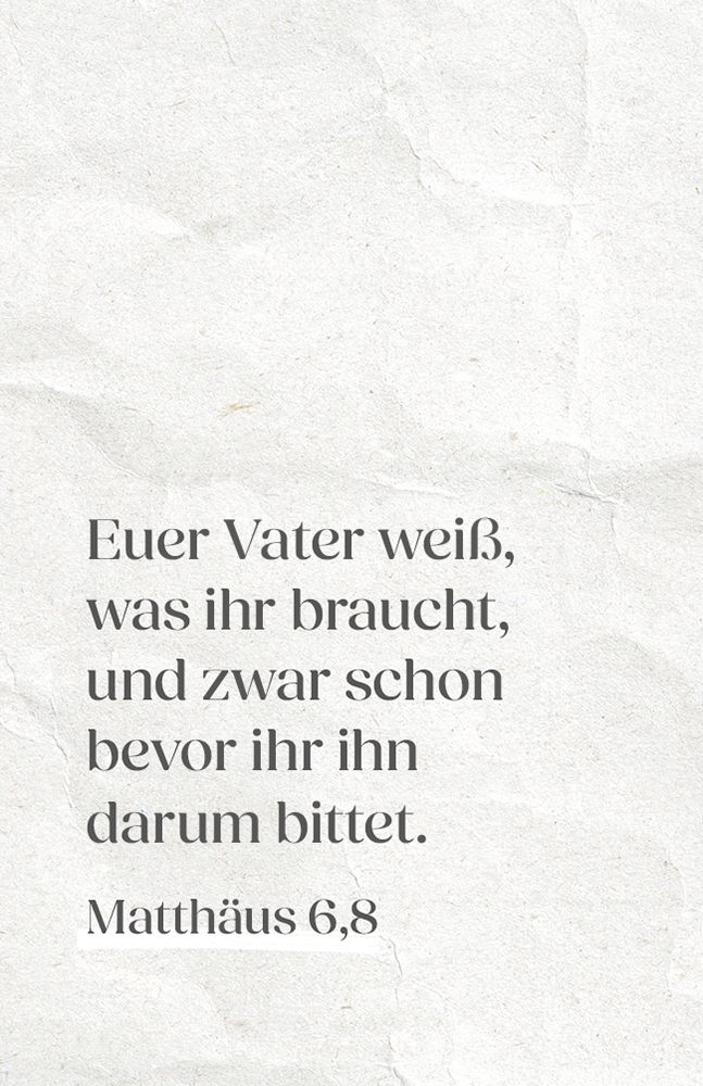 Vertrauen - Segen zum Mitnehmen