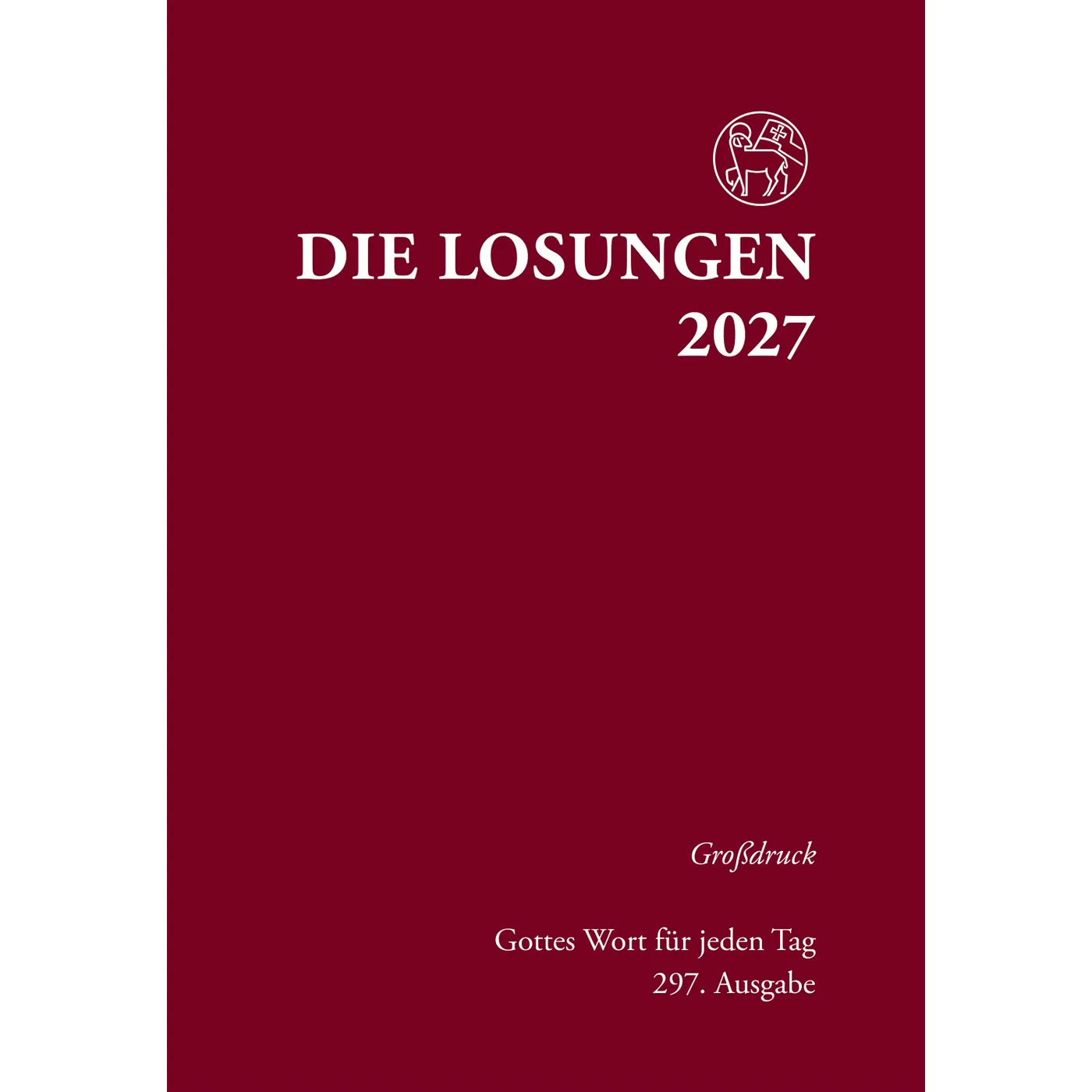 Losungen 2027 - Großdruck, rot