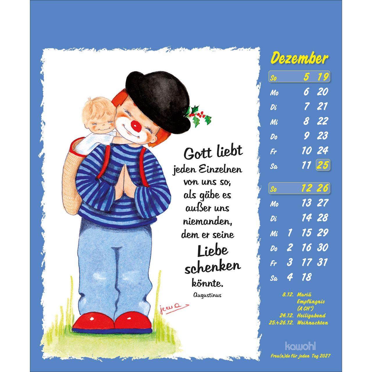Freunde für jeden Tag 2027 - Postkartenkalender