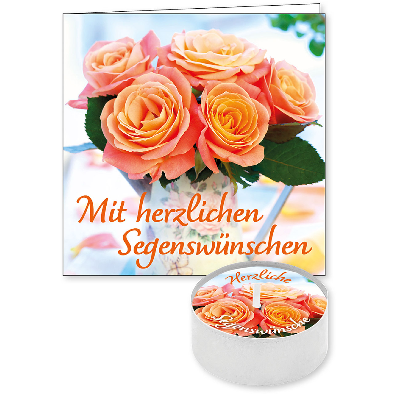 Lichtgruß 'Mit herzlichen Segenswünschen'