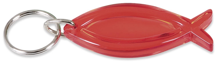 Schlüsselanhänger 'Fisch' rot