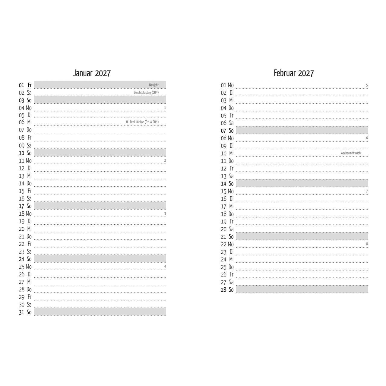Ich bin dir immer nah 2027 - Taschenkalender