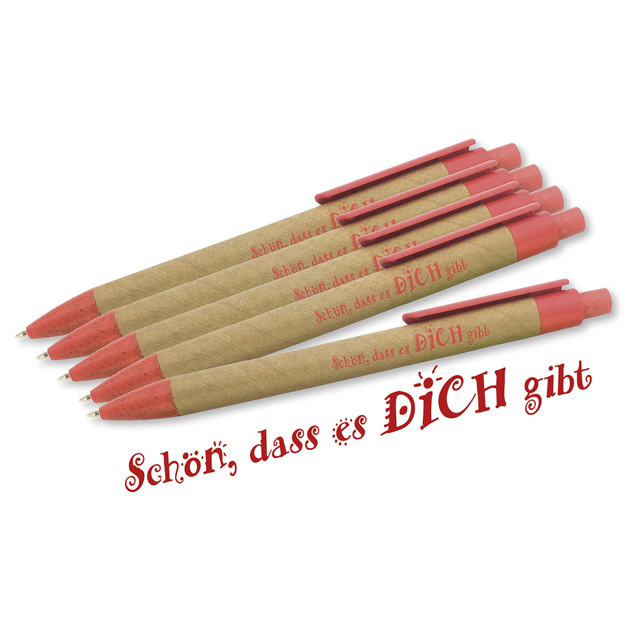 Kugelschreiber 'Schön/DICH' 5 Ex. ROT