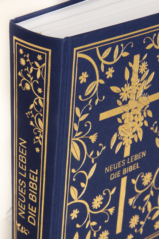 Neues Leben. Die Bibel - Gold/Marineblau