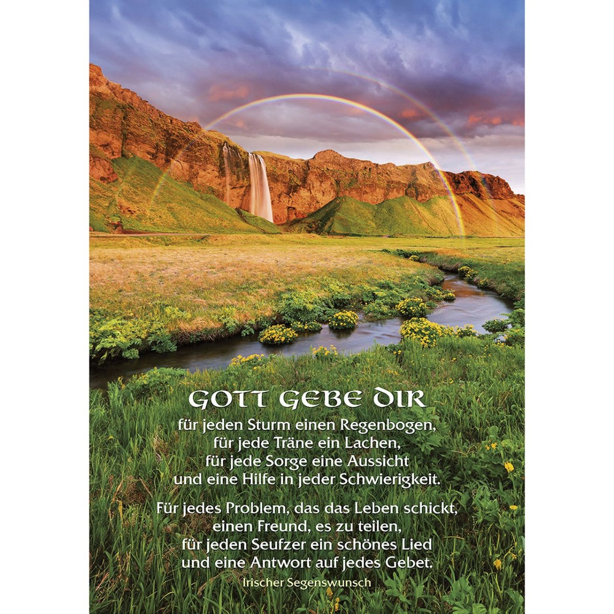 Postkarte  Gott gebe dir 12 Ex.
