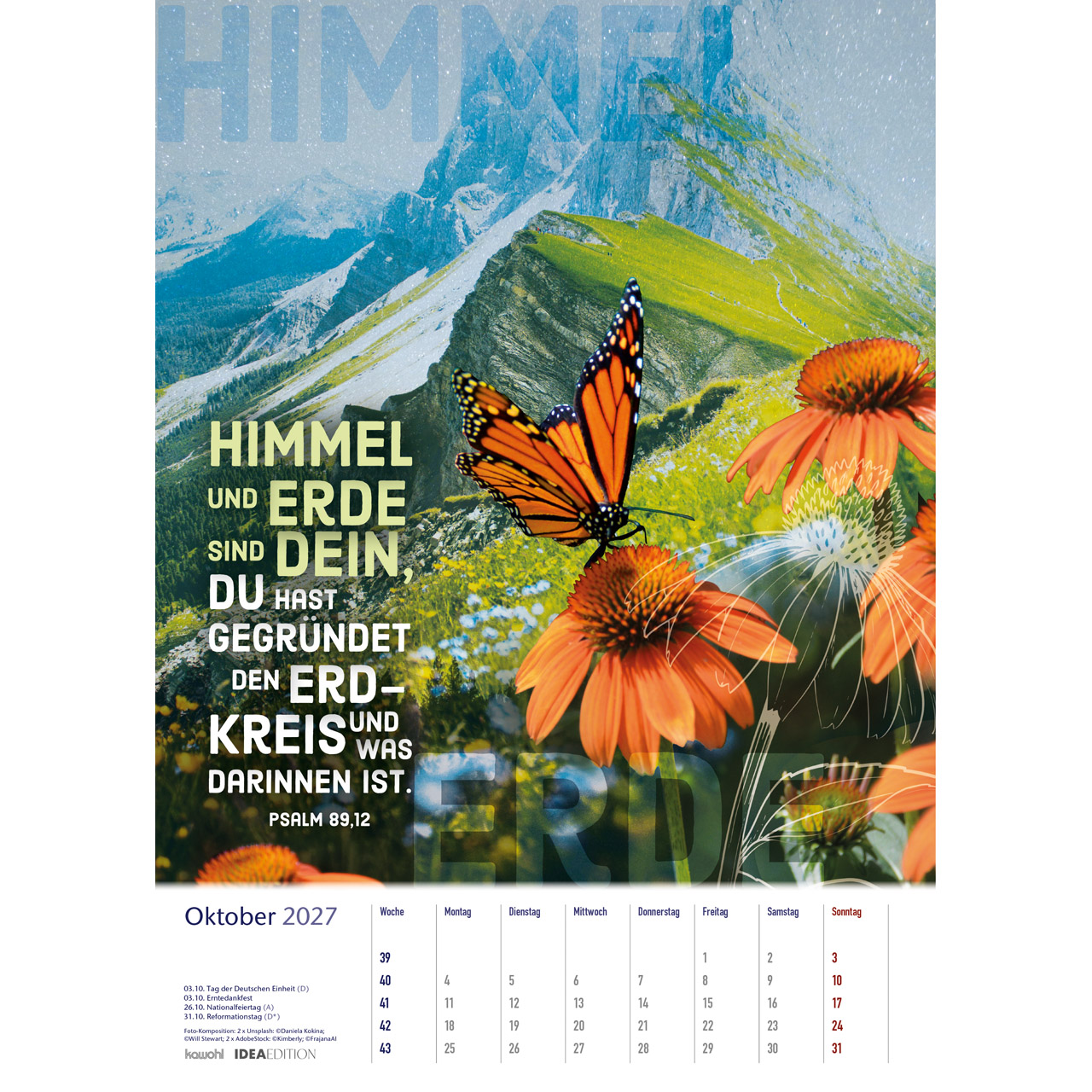 Auf seinem Weg 2027 - Wandkalender IDEA Edition