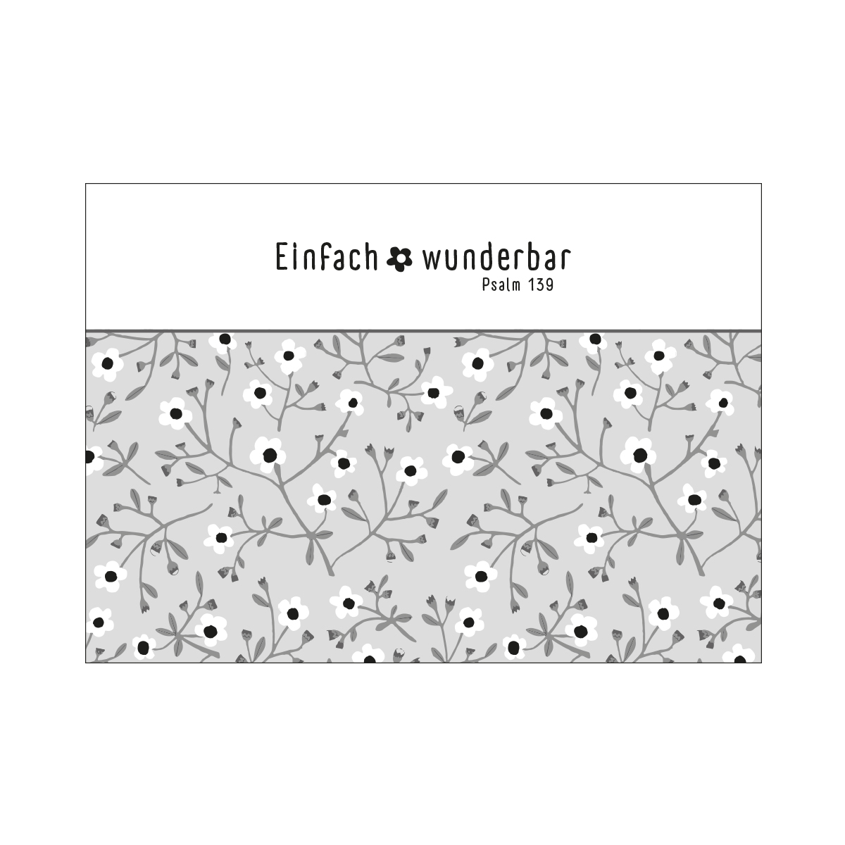 Postkarte 'Einfach wunderbar - Psalm 139'