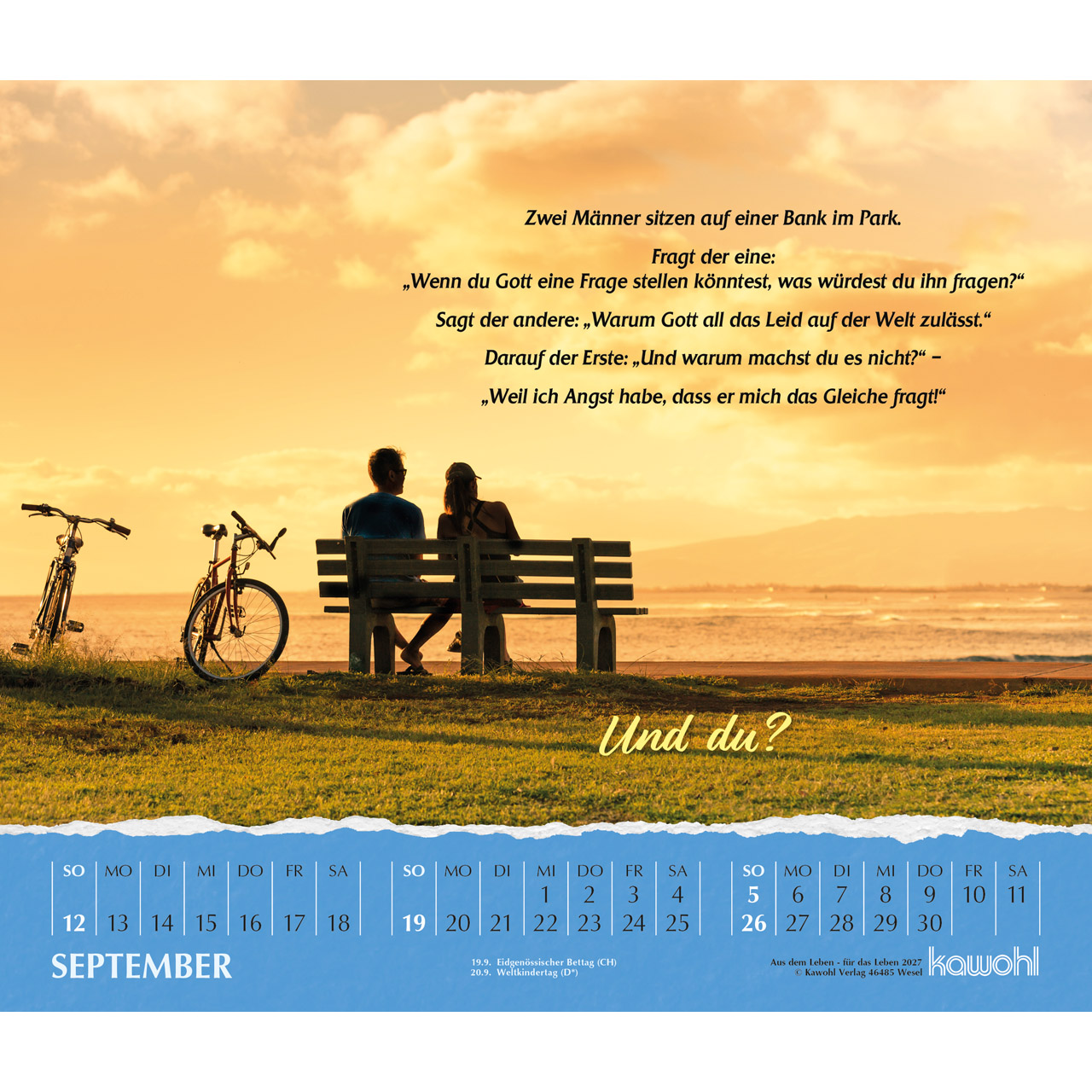 Aus dem Leben für das Leben 2027 - Postkartenkalender