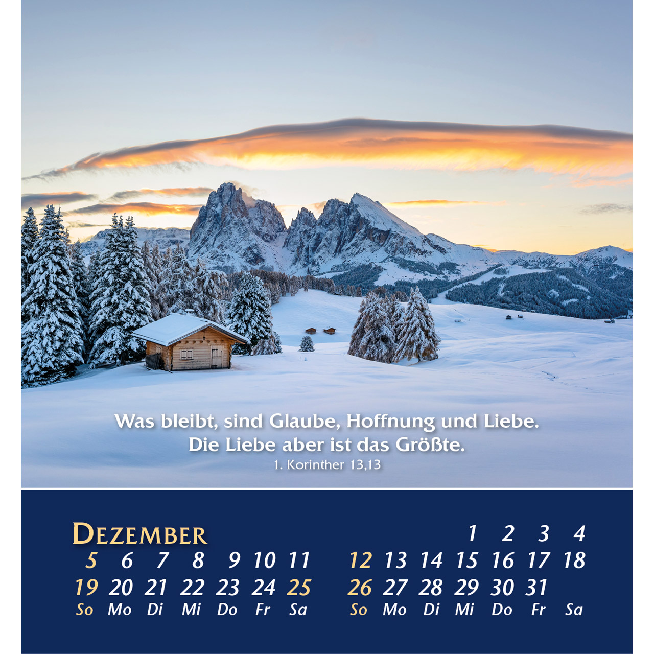 Aus der Stille leben 2027 - Aufstellkalender