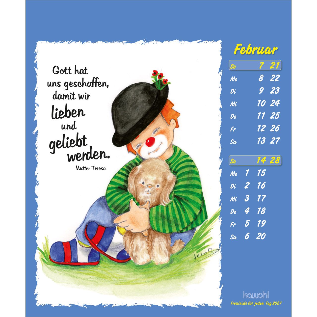 Freunde für jeden Tag 2027 - Postkartenkalender