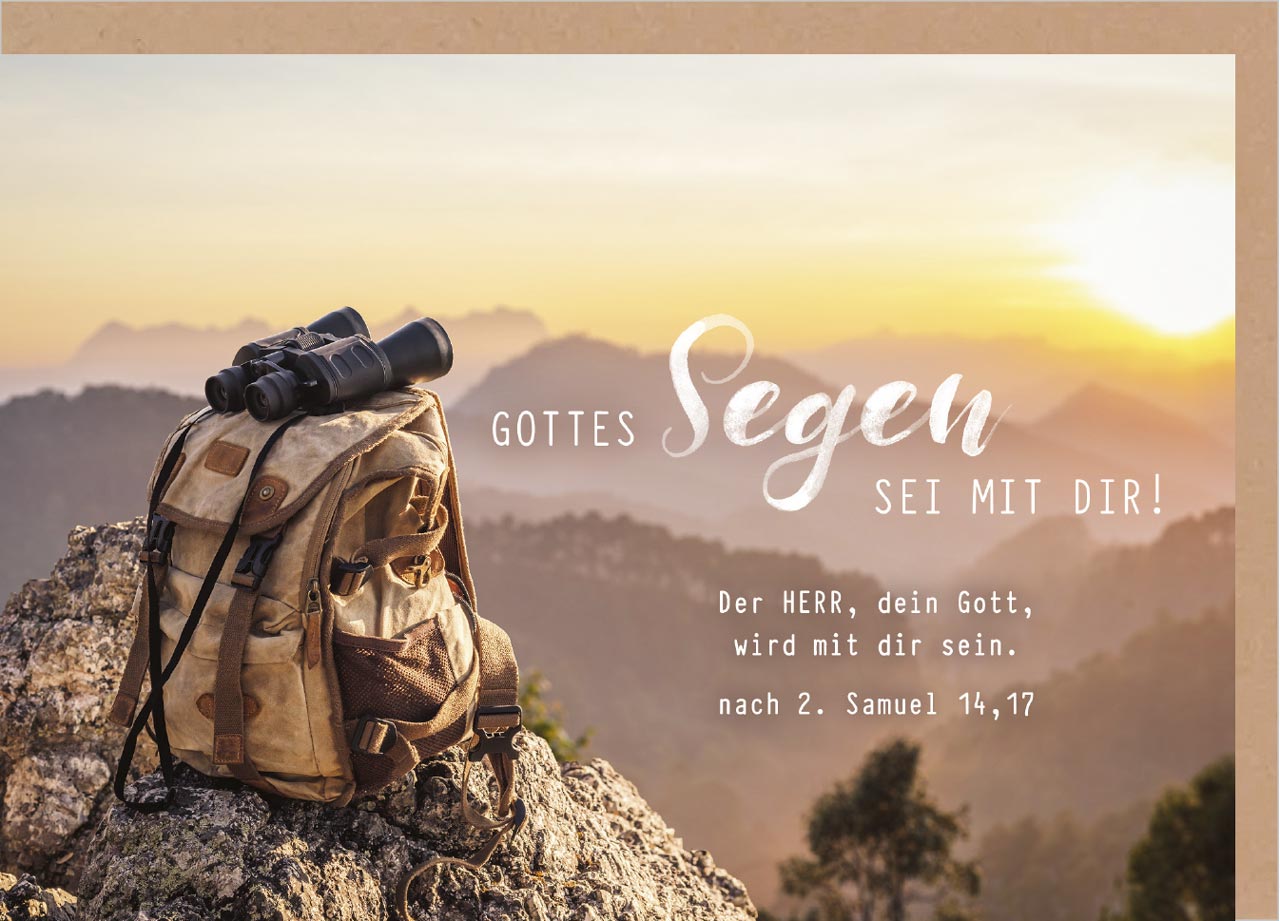 Faltkarte 'Gottes Segen sei mit dir'