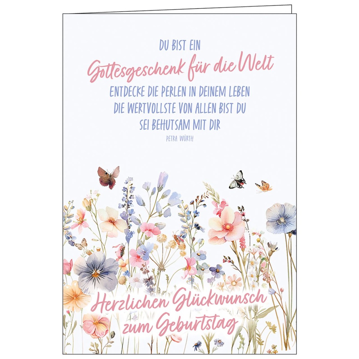 Faltkarte Herzlichen Glückwunsch zum Geburtstag