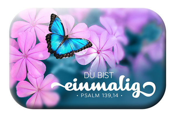 Magnet 'Du bist einmalig.' Psalm 139:14