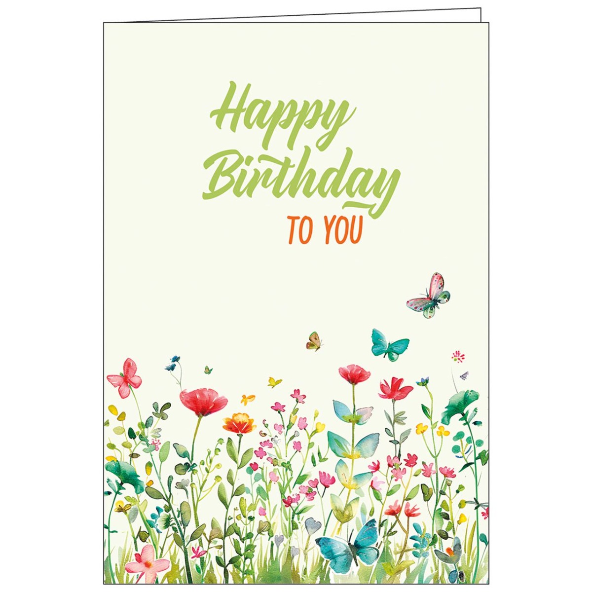 Faltkarte Happy Birthday to you