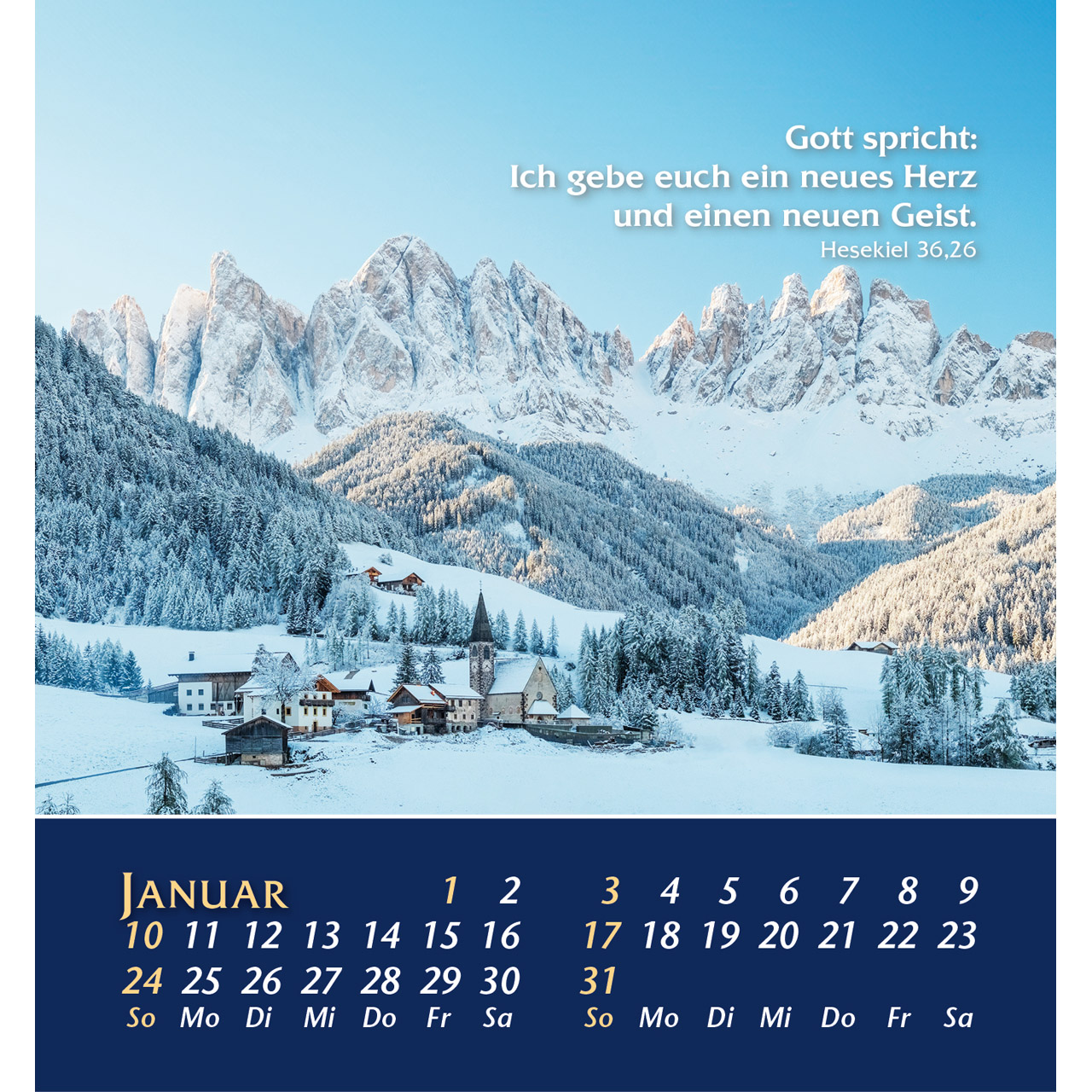Aus der Stille leben 2027 - Aufstellkalender
