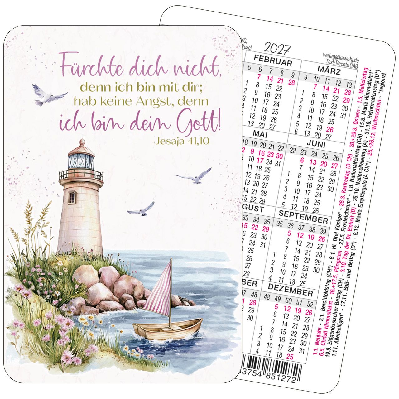 Fürchte dich nicht - Spielkartenkalender