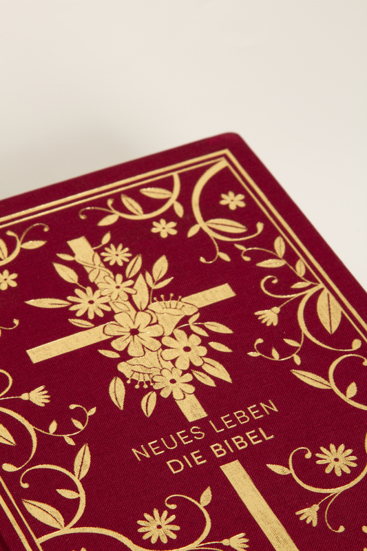 Neues Leben. Die Bibel - Gold/Bordeauxrot