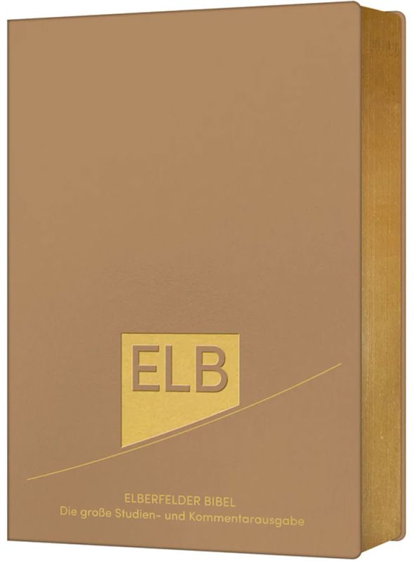 Elberfelder Bibel ESV - Leder Beige mit Goldschnitt