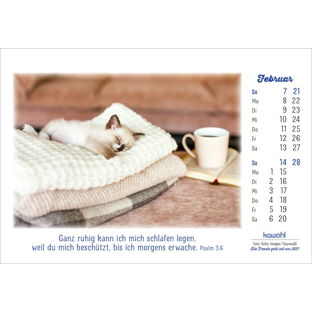 Die Freude geht mit uns 2027 - Aufstellkalender