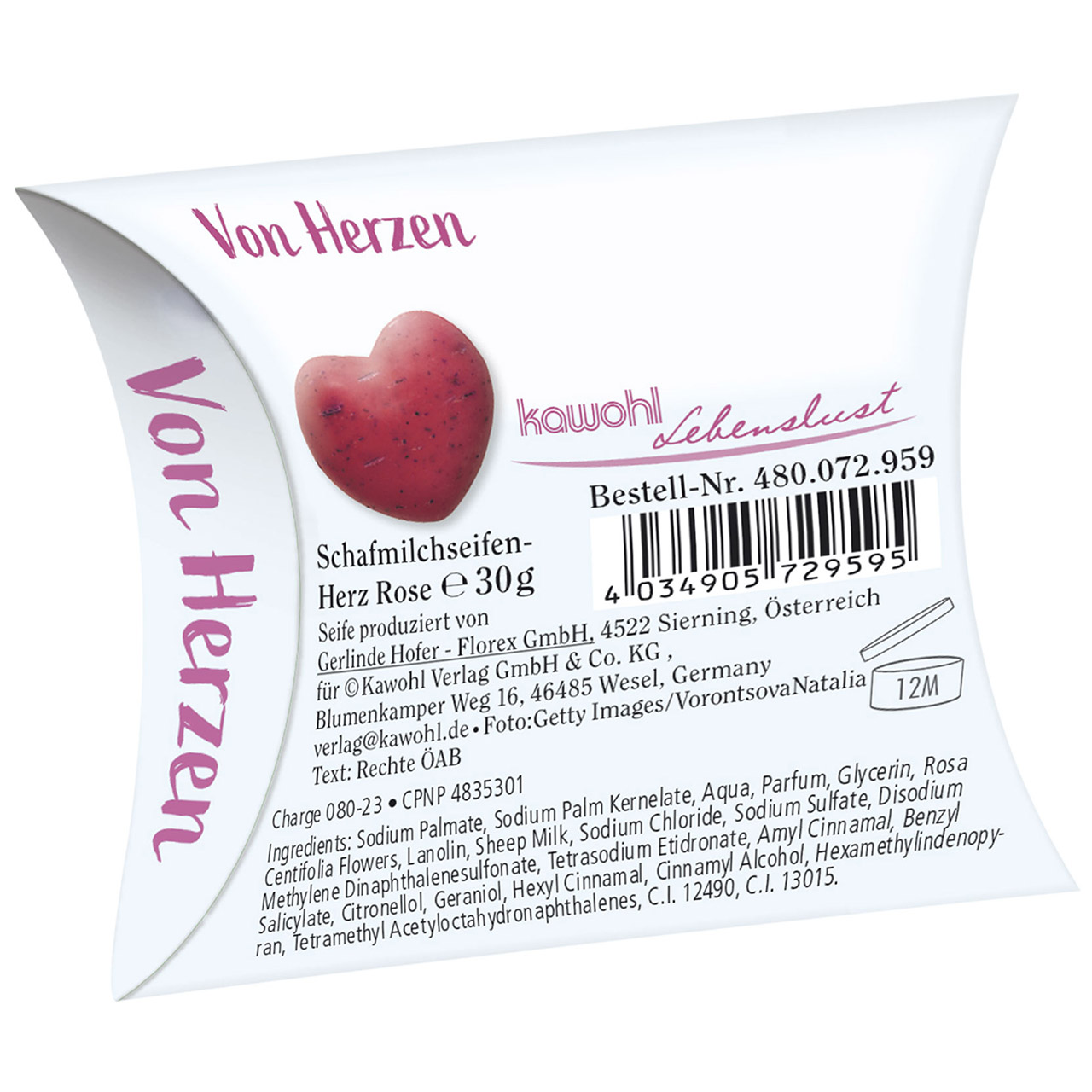 Schafmilchseife Herz