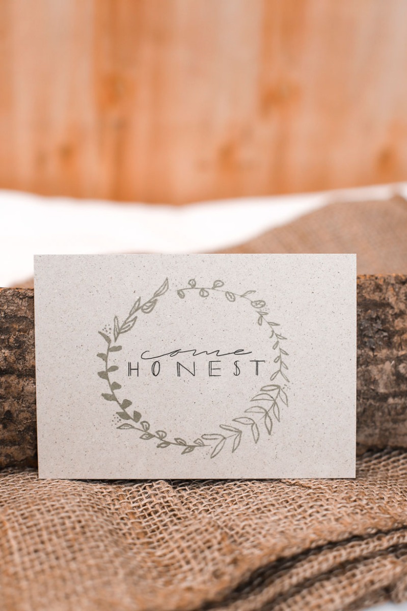 Postkarte - Come Honest (Einzelkarte)