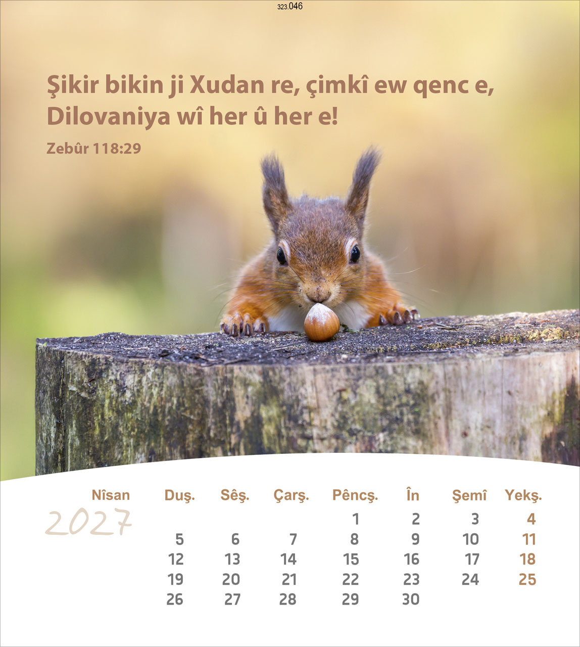 Leben für Dich 2027 - Verteilkalender Kurdisch