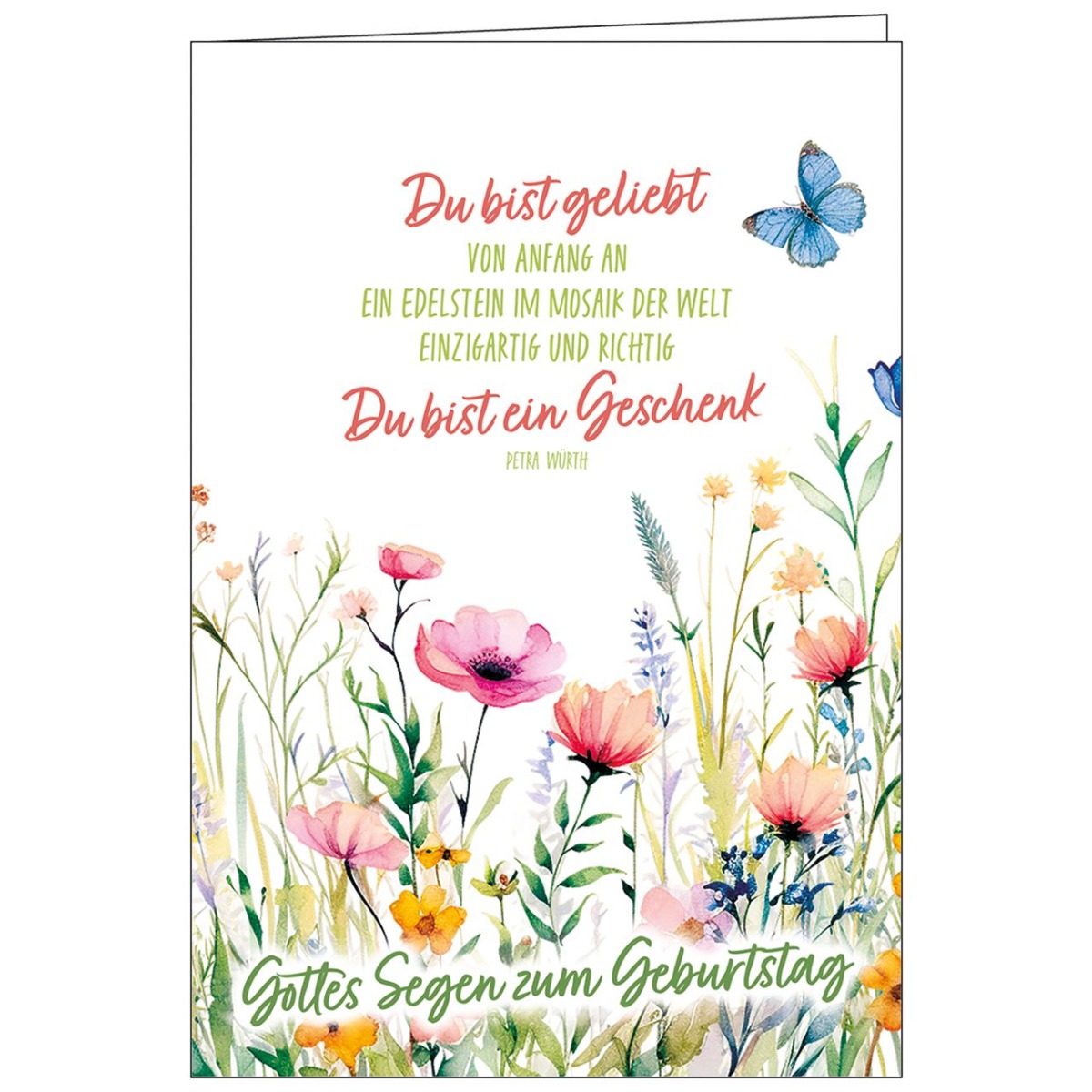 Faltkarte Gottes Segen zum Geburtstag