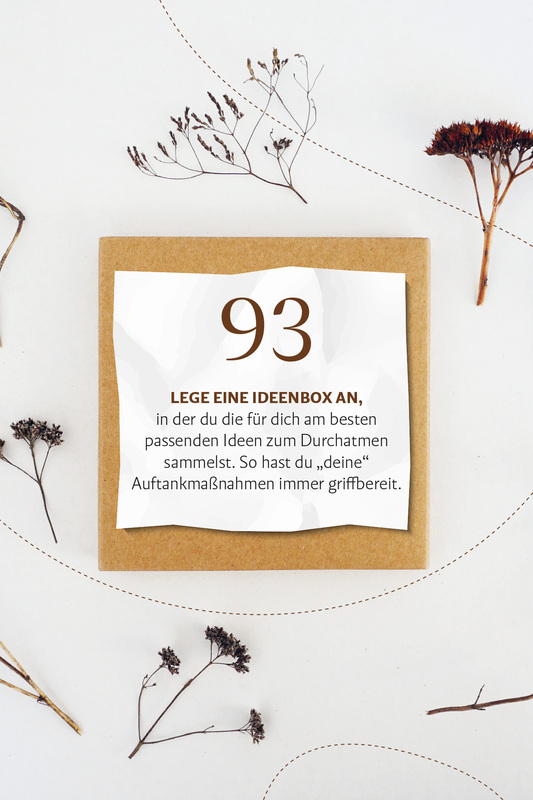 99 Ideen zum Durchatmen
