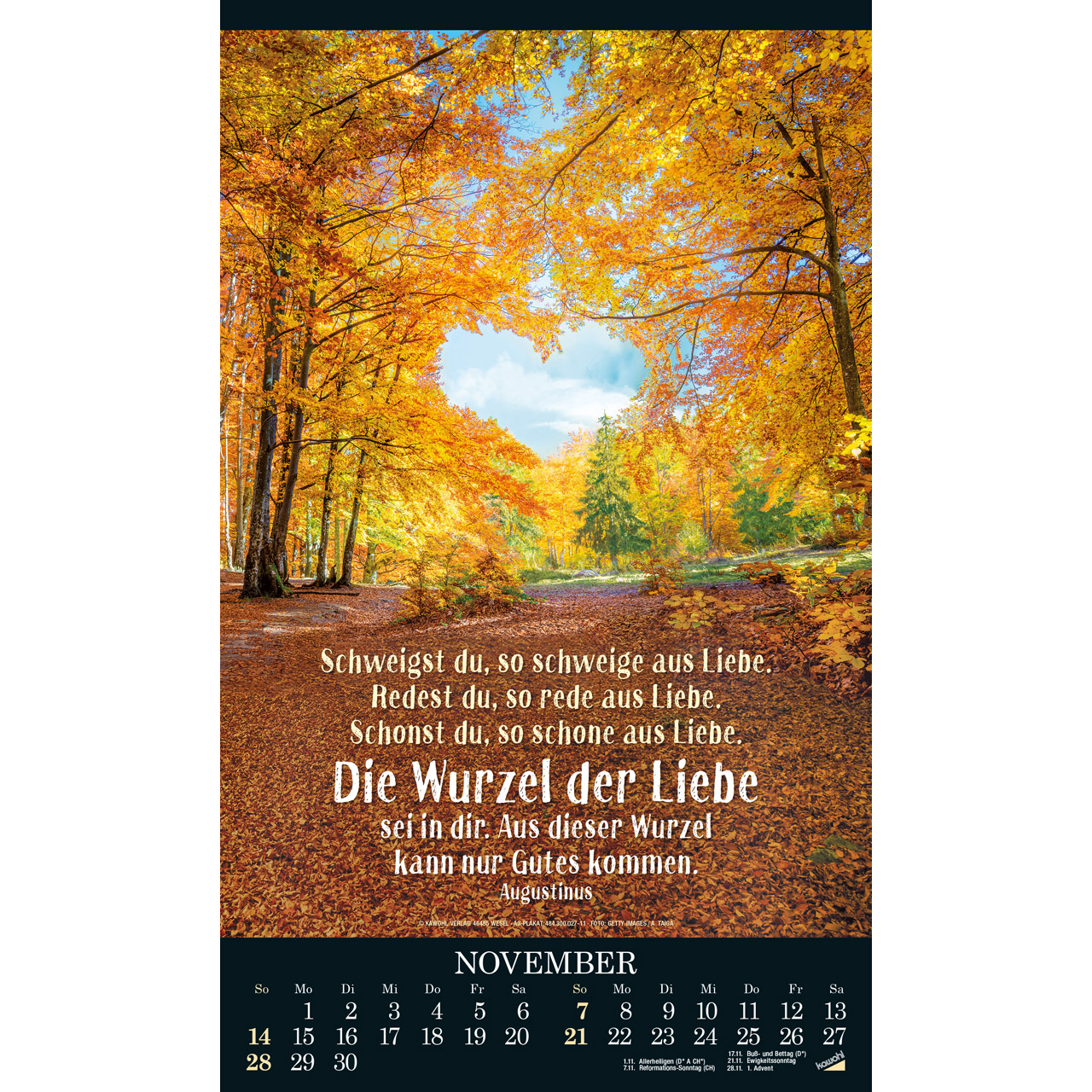 Alles in uns schweige 2027 - Wandkalender