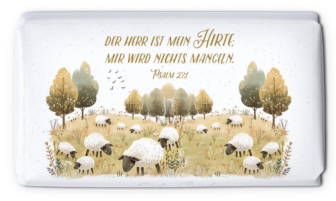 Schokolade 'Der Herr ist mein Hirte, mir wird nichts mangeln