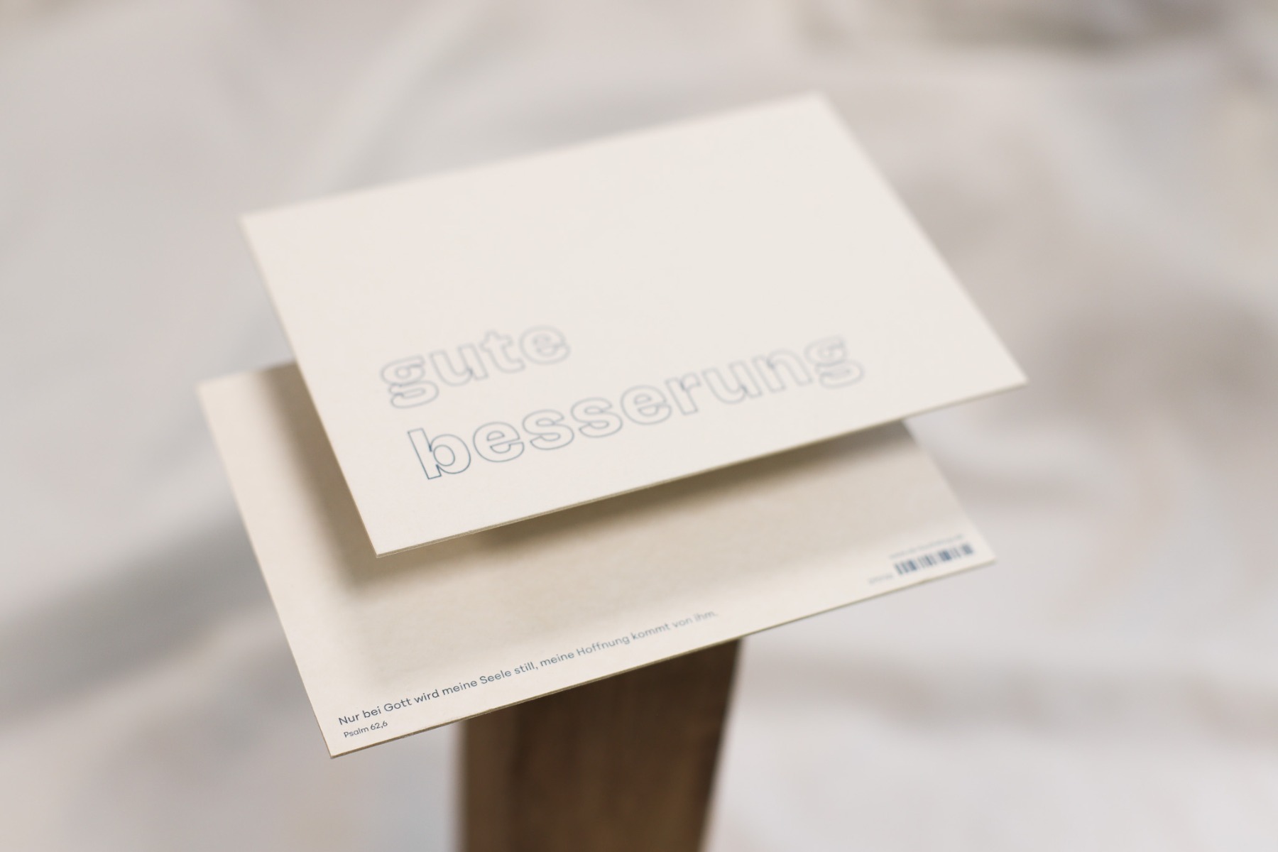 Postkarte natur (Einzelkarte) - Gute Besserung