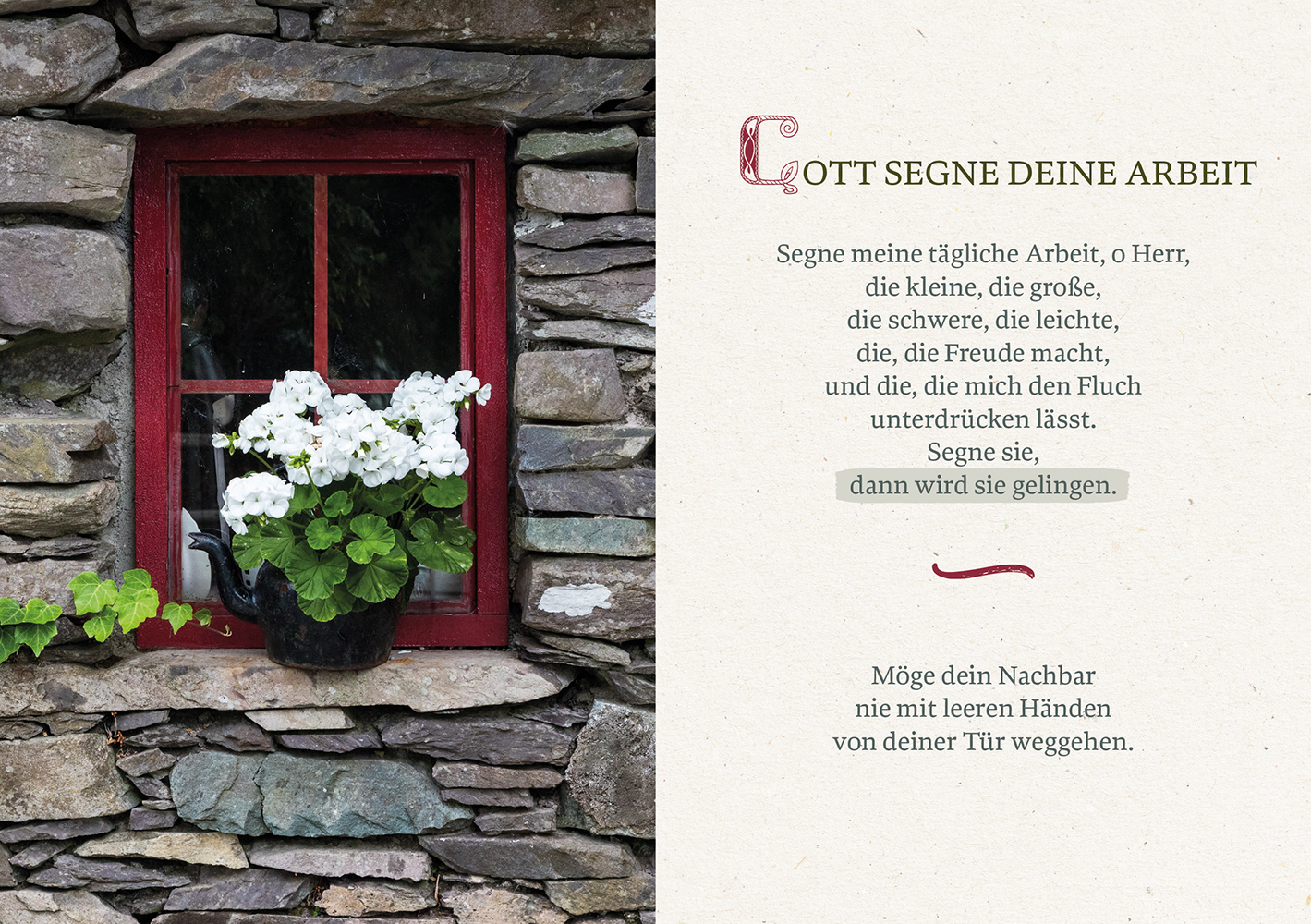 Gott segne den Weg, auf dem du gehst