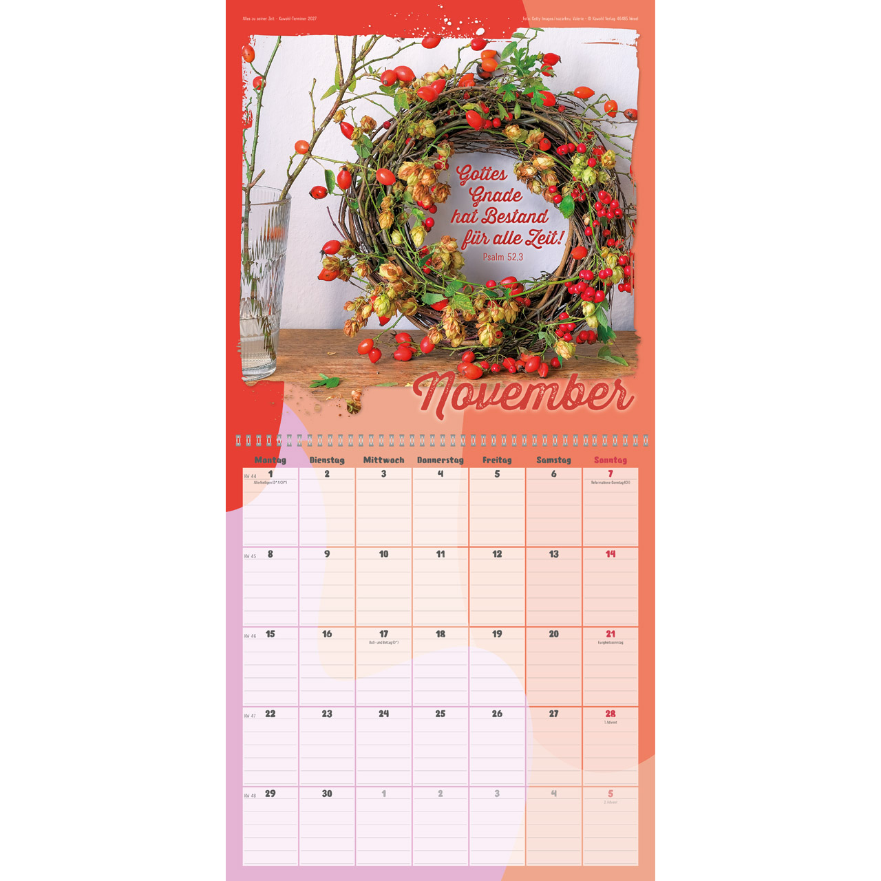 Alles zu seiner Zeit 2027 - Wandkalender