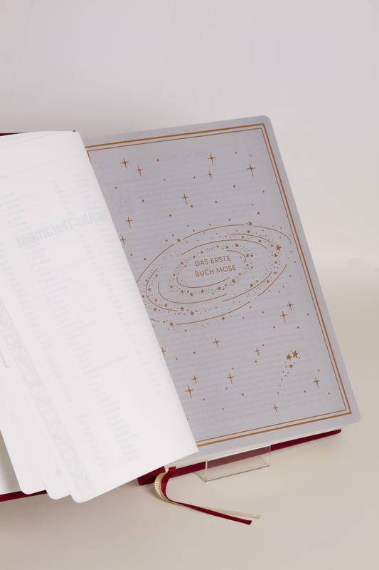 Neues Leben. Die Bibel - Gold/Bordeauxrot