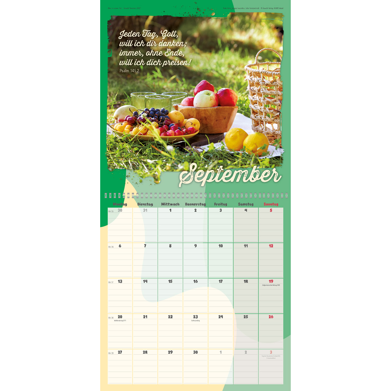 Alles zu seiner Zeit 2027 - Wandkalender