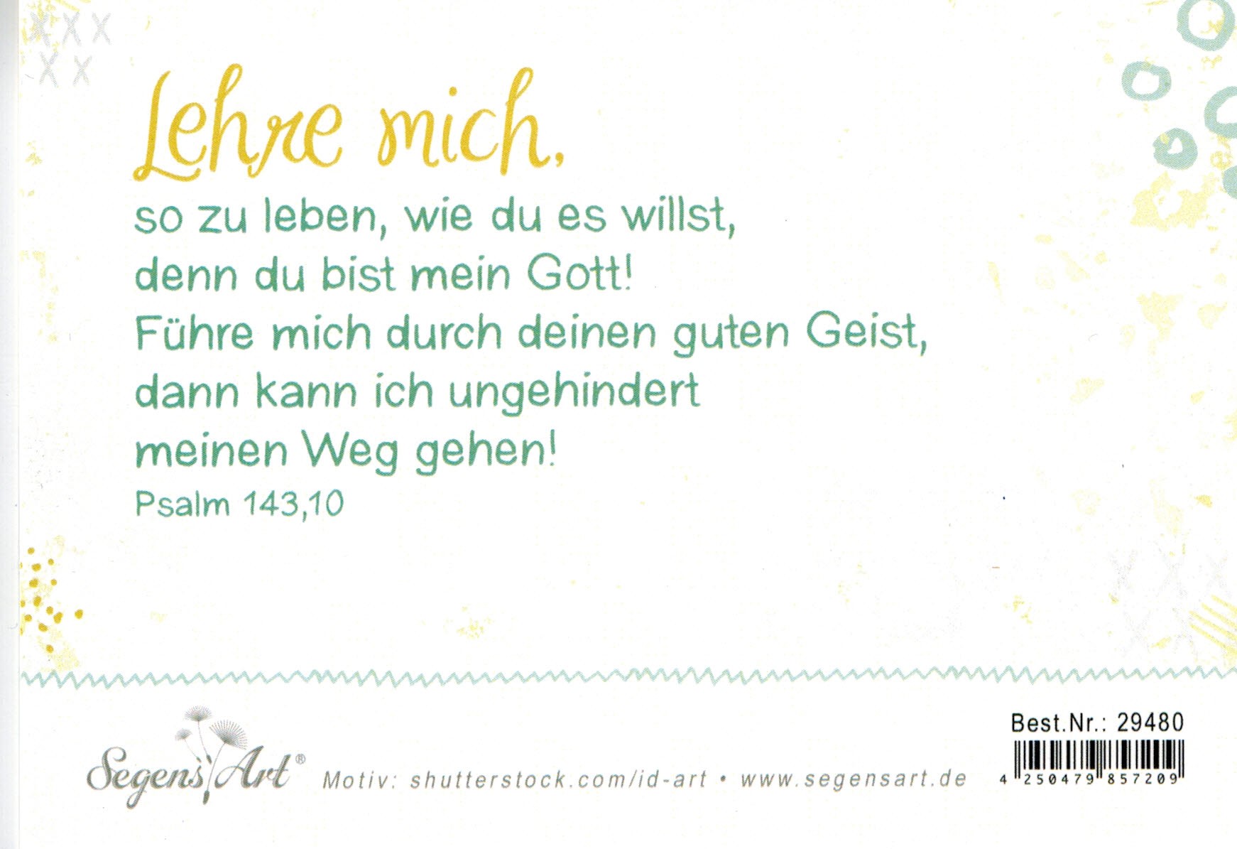 Faltkarte: Biblischer Unterricht