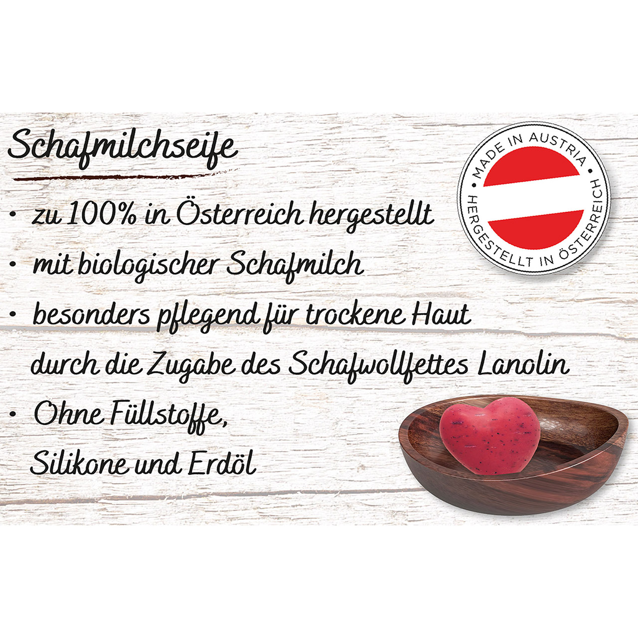 Herz-Seife 'Frohes Fest'