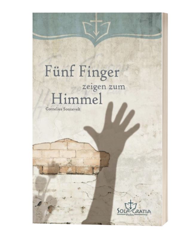Fünf Finger zeigen zum Himmel