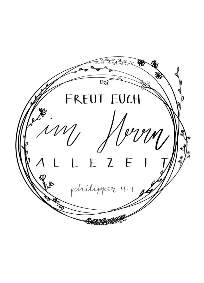 Postkarte - Freut euch im Herrn allezeit (Einzelkarte)