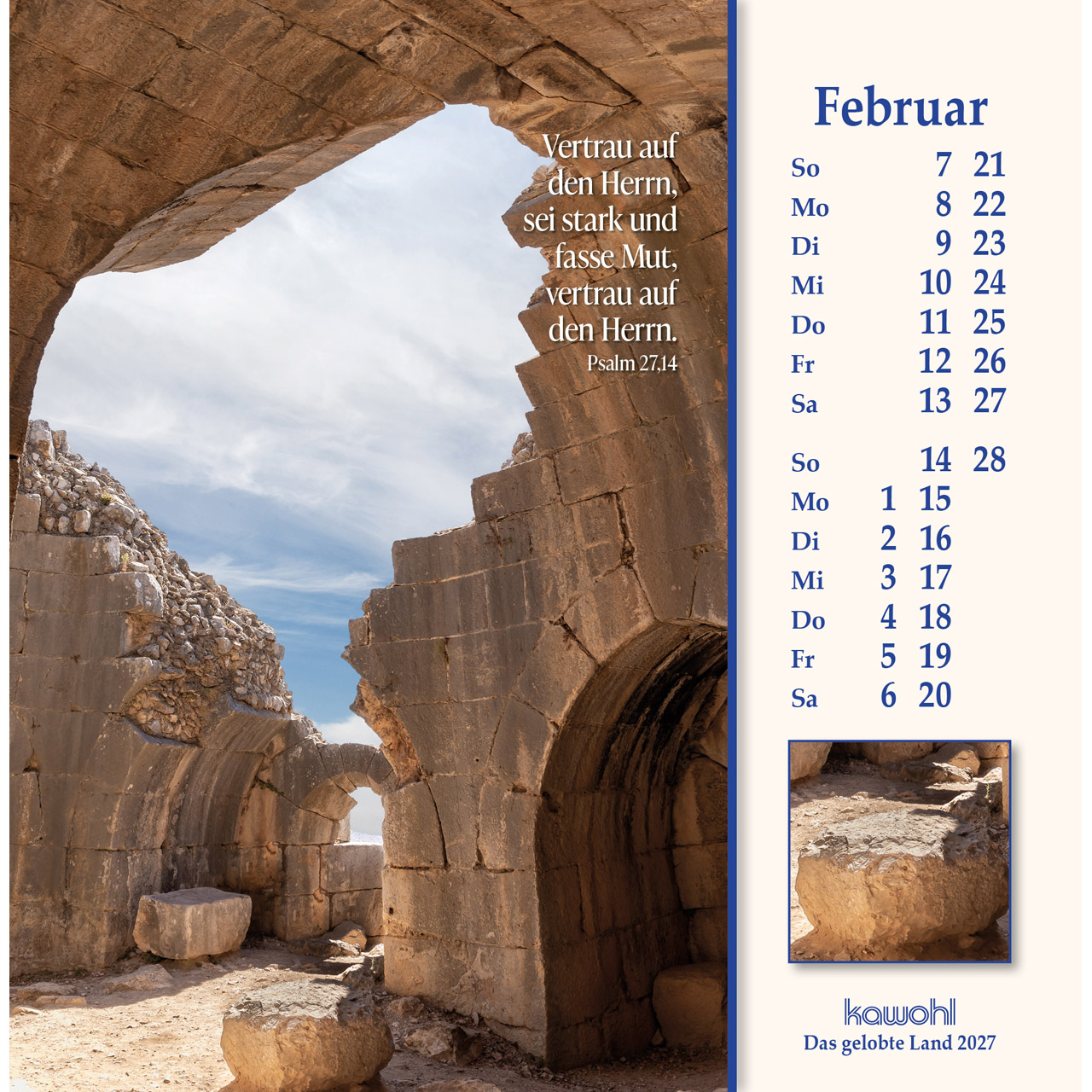 Das Gelobte Land 2027 - Aufstellkalender
