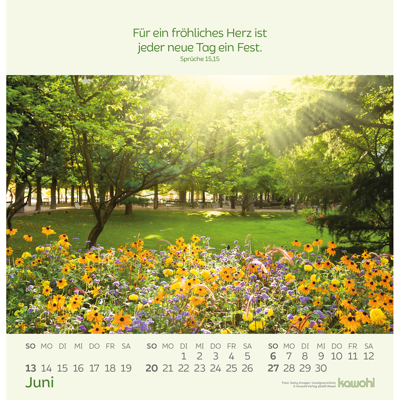 Blumengrüße 2027 - Wandkalender