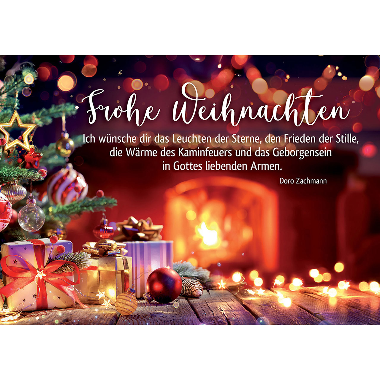Postkarte 'Frohe Weihnachten' 4er