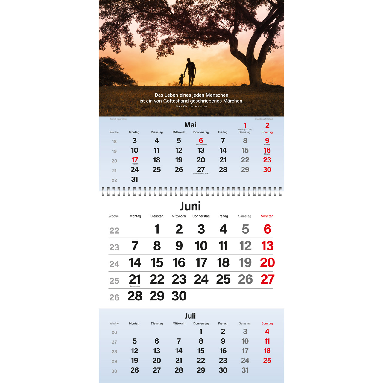 Gott segne meinen Tag 2027 - Wandkalender Timer