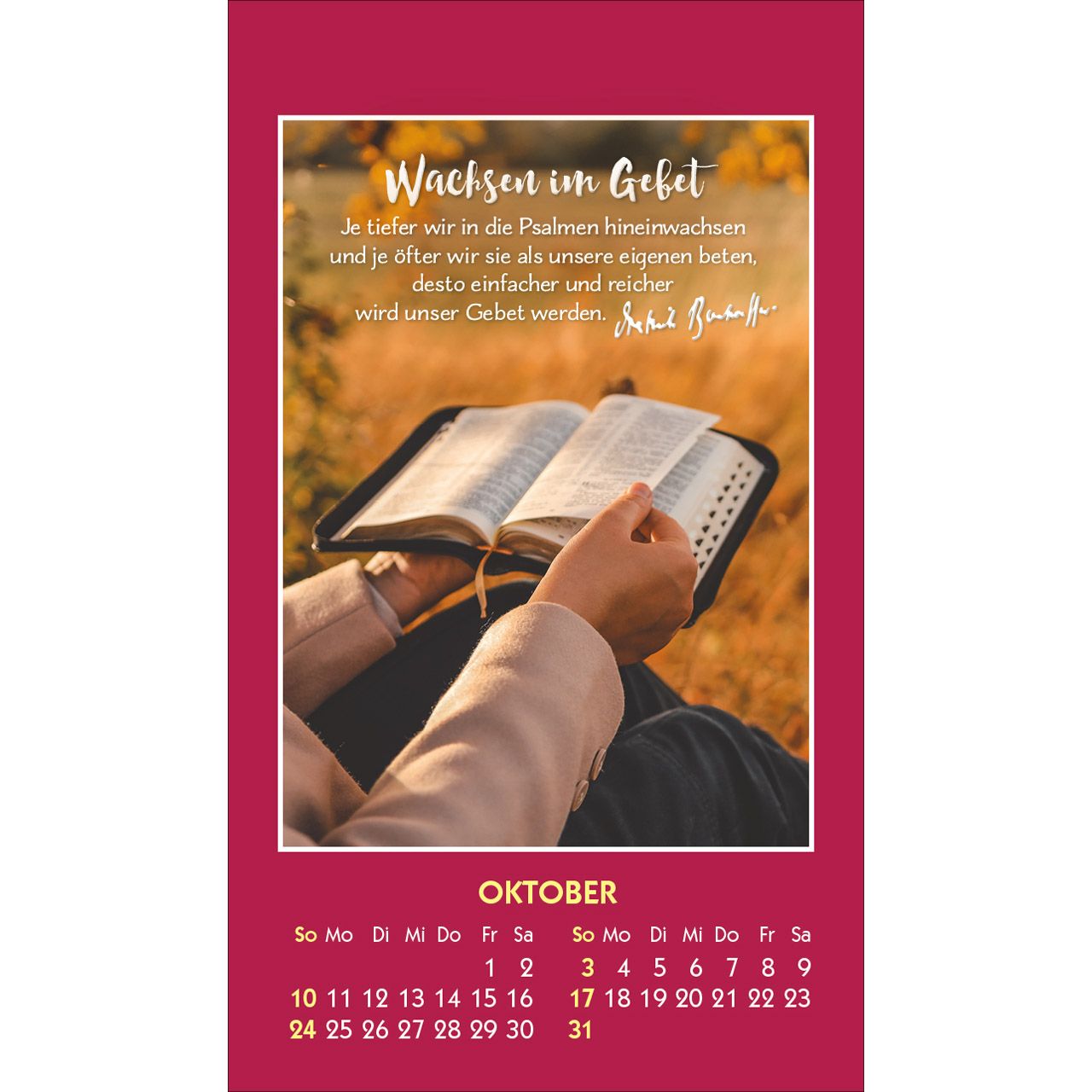 Gott ist bei dir 2027 - Aufkleber-Kalender