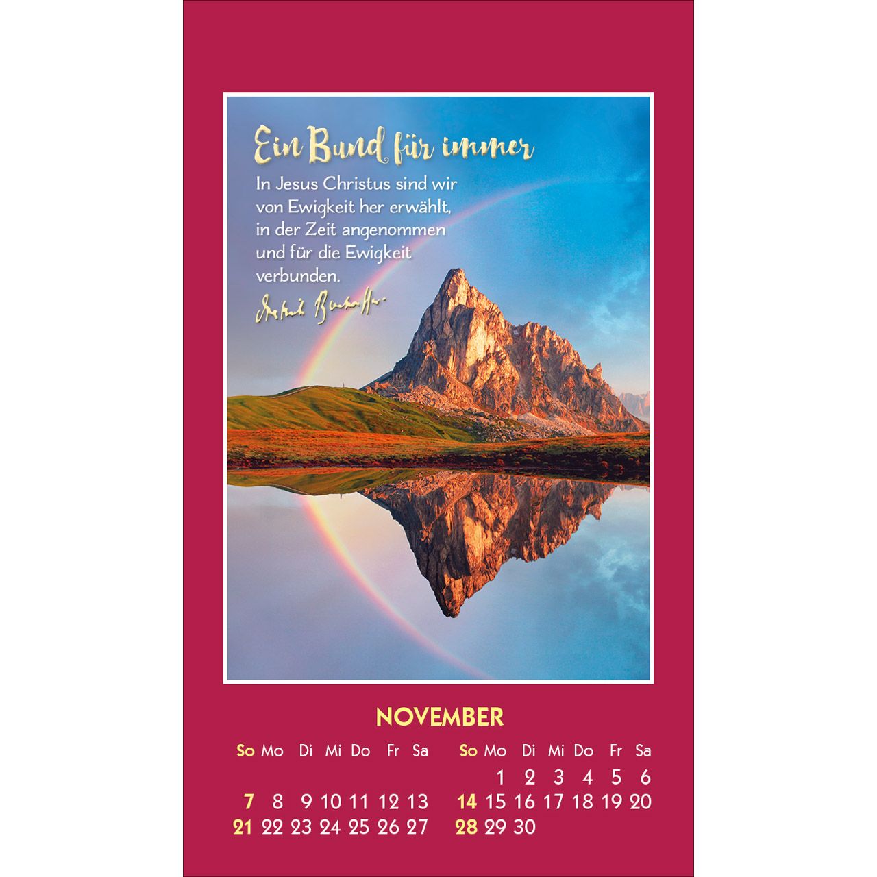 Gott ist bei dir 2027 - Aufkleber-Kalender