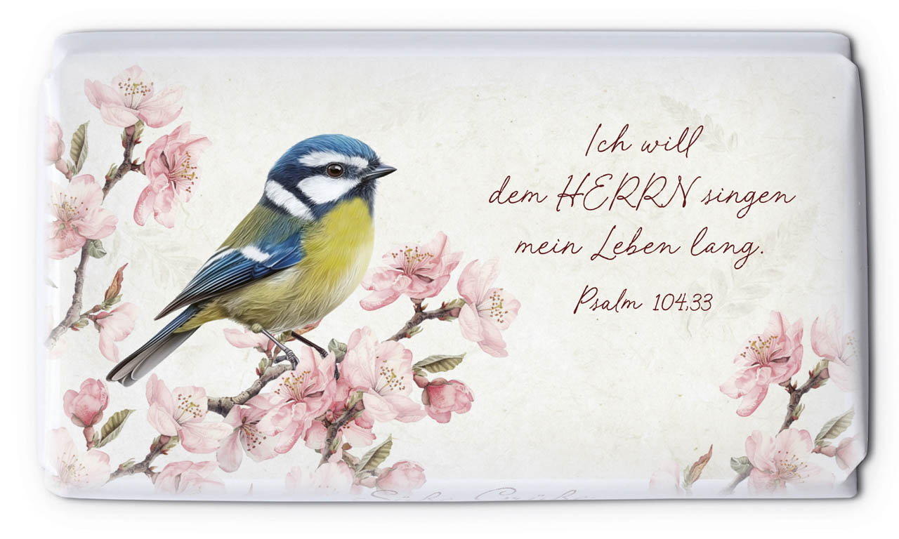 Schokolade Ich will dem Herrn singen 40g